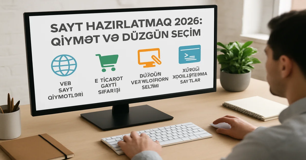 An image showing website development in 2026