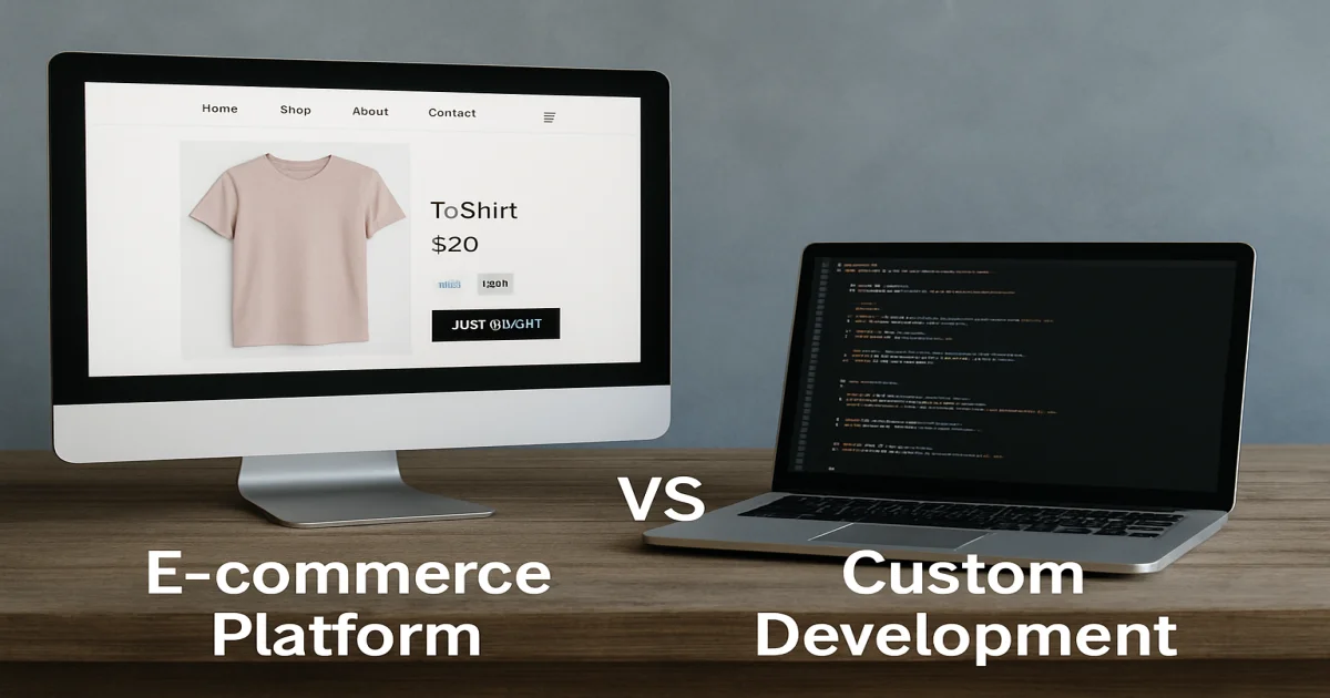 E-commerce site development options