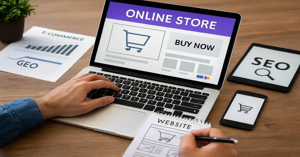 E-commerce website development process