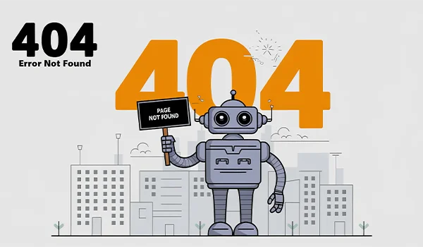 404 Not Found səhifə tapılmadı xətası və düzgün yönləndirmə sxemi.